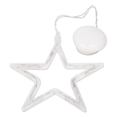 Светильник светодиодный пластиковый  18,5*18,5*1 см на присоске Звездочка Neon-night