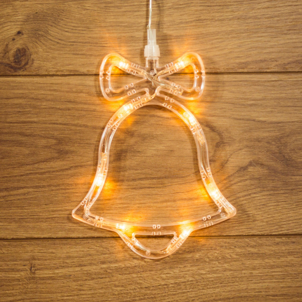Светильник светодиодный 20*16*1 см8 led Колокол на присоск 3*ААА тепл бел Neon-night