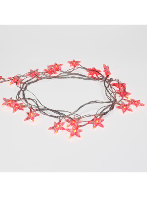 Гирлянда светодиодная 2,8 м 20 led 230 В звездочки красный Neon-night Гирлянда светодиодная 2,8 м 20 led 230 В звездочки красный Neon-night