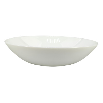 Тарелка стеклокерамическая суповая 20 см 720 мл PO-225E White-Elegance Parsopal