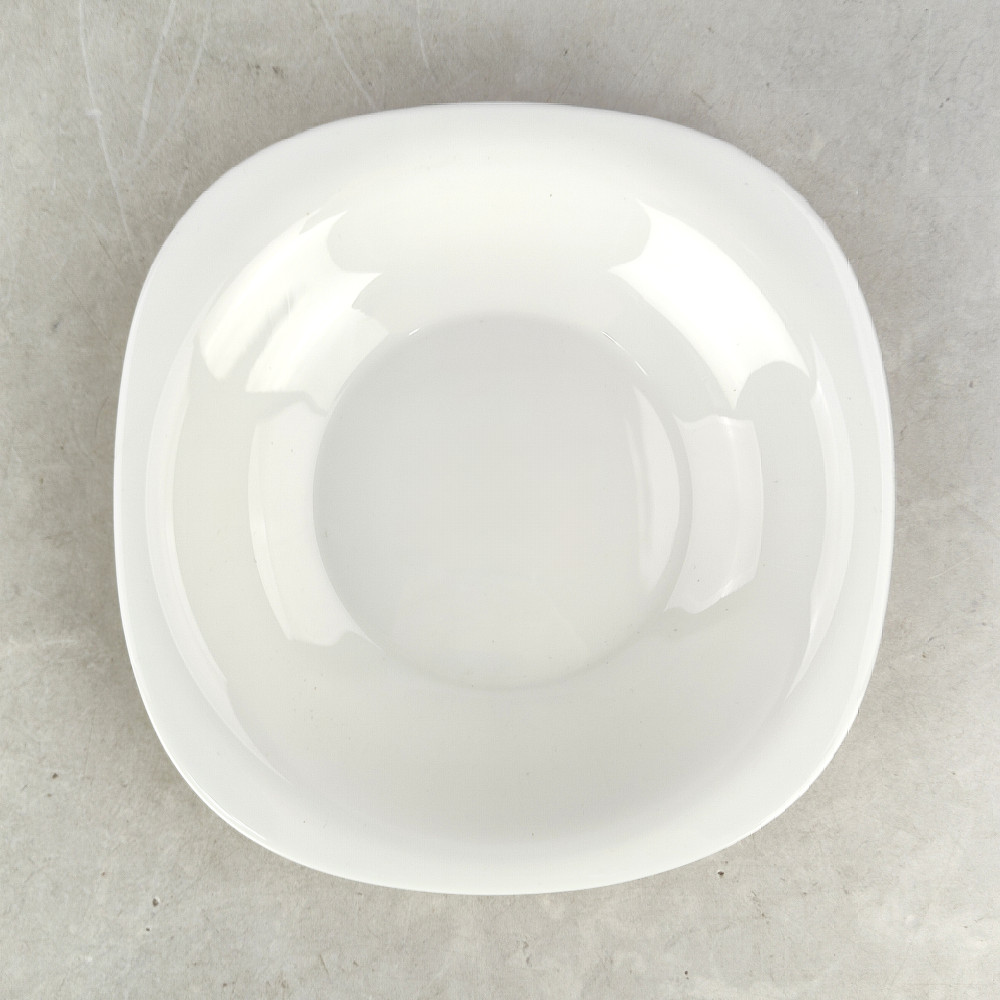 Тарелка стеклокерамическая суповая 19 см PO-230 White-Square Parsopal