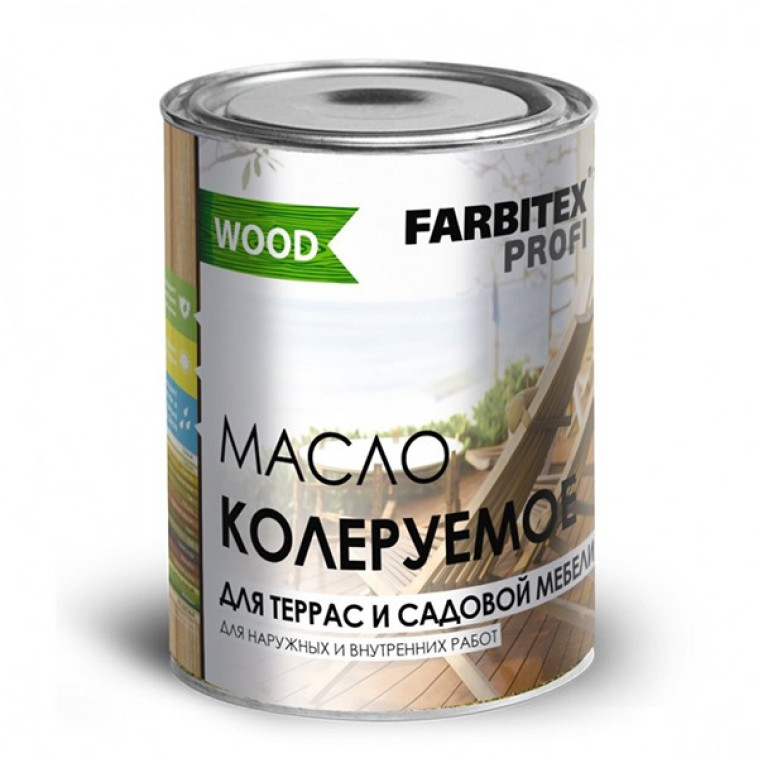 Масло алкидное FARBITEXПРОФИ GOOD FOR WOOD для террас и мебели дуб 3л