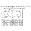 Мини картинка Пластина крепёжная фигурная ПКФ 205-100-SL черный матовый