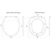 Мини изображение Сиденье для унитаза жесткое АниПласт белый WS0100