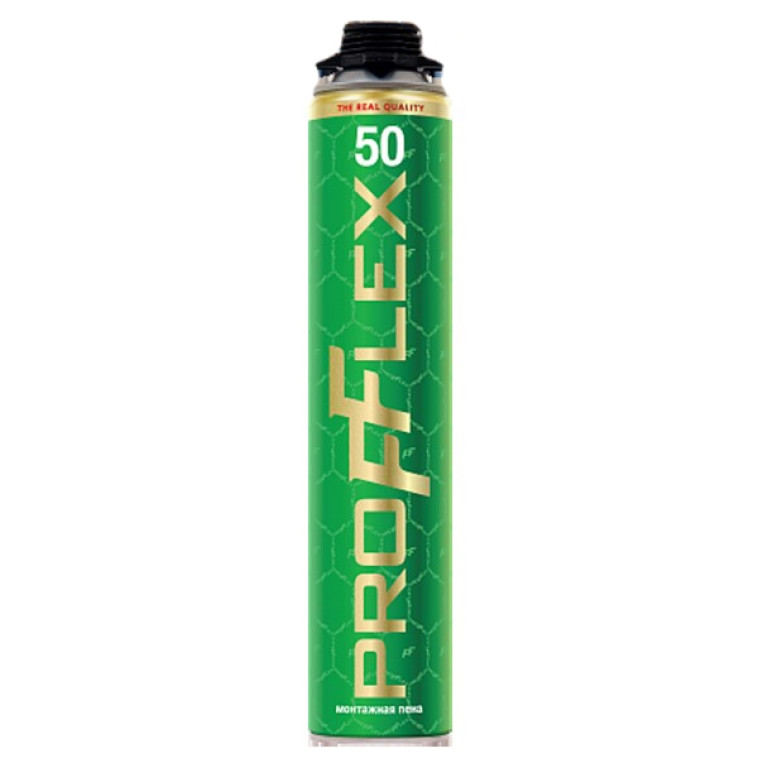 Пена монтажная профессиональная Pro Green 50л 770г 750мл Profflex