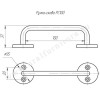 Мини изображение Ручка скоба РС-100 цинк