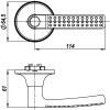 Мини изображение Ручка защелка 6026 PB-P (золото) без фик.