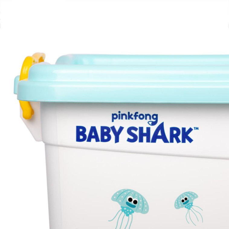 Фото Контейнер пластиковый 50 л с крышкой Baby Shark