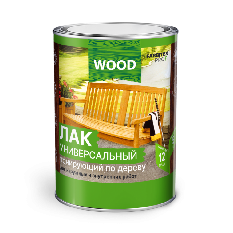 Лак алкидный FARBITEX PROFI WOOD универсальный утренний туман 2,6л