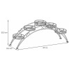 Мини изображение Подставка металлическая для цветов 690*155*255 мм коричневый Арка 5 ЗМИ (1/1)