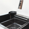 Мини картинка Мойка кухонная многофункциональная Dikalan KN-10203 нерж.сталь черный-текстура 75*45*22см (дисплей)