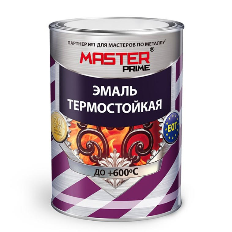 Изображение Эмаль термостойкая 0,4 серебро (до+600) MASTER PRAME