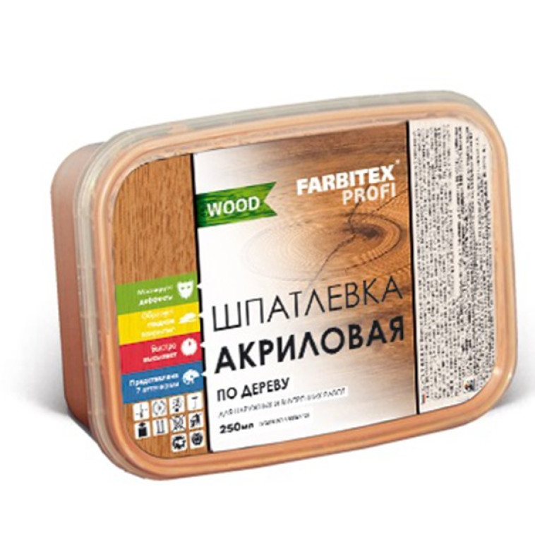 Шпатлевка по дереву Farbitex Profi Wood сосна 0,4кг