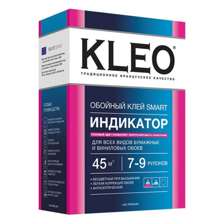 Клей обойный Kleo Индикатор виниловый 200гр (7-9 рул)  