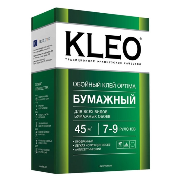 Клей обойный Kleo Оптима бумажный 120гр (5-6 рул)  