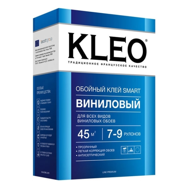 Клей обойный Kleo Смарт виниловый 150гр (5-6 рул)  