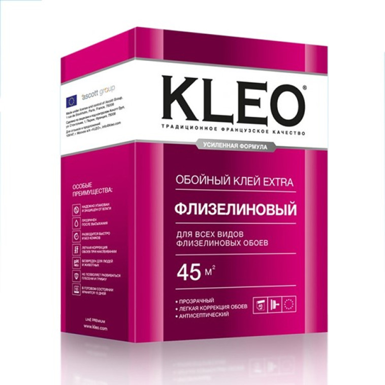 Клей обойный Kleo Экстра флизелиновый 320гр (45м2)  