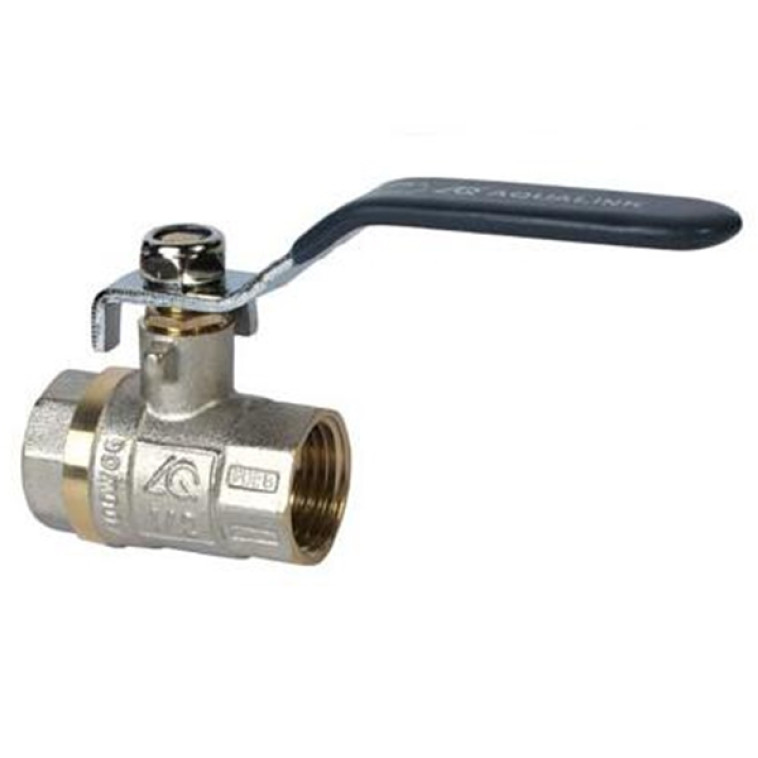 Кран шаровый 3/4" ГГ рычаг Aqualink