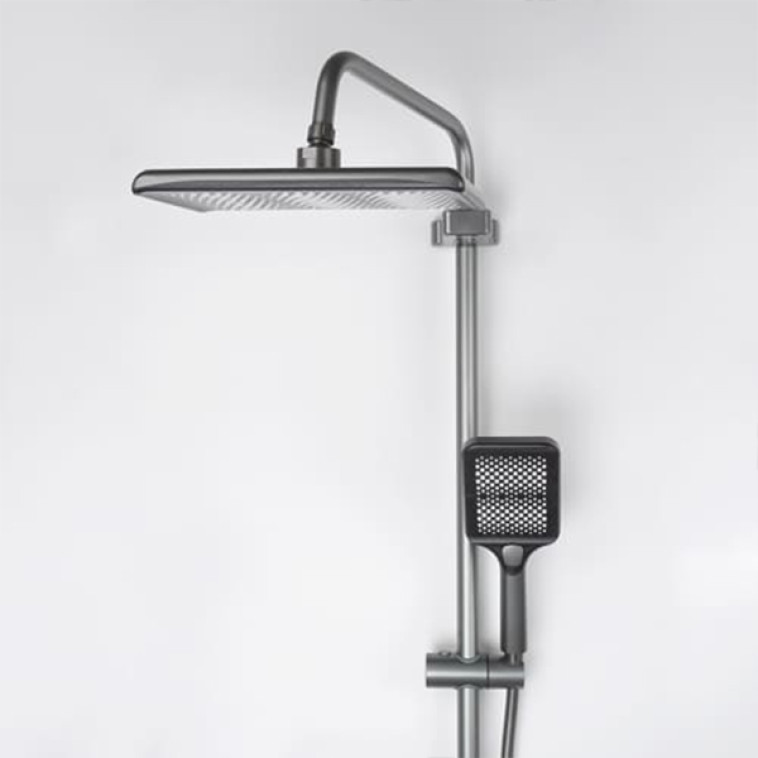 Изображение Смеситель душевая система DIKALAN для ванны c картриджным переключ ЖК дисплей Серый (5) Kn90136