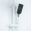 Мини изображение Смеситель душевая система DIKALAN для ванны с картриджным переключ ЖК дисплей Белый (5) D99086-W