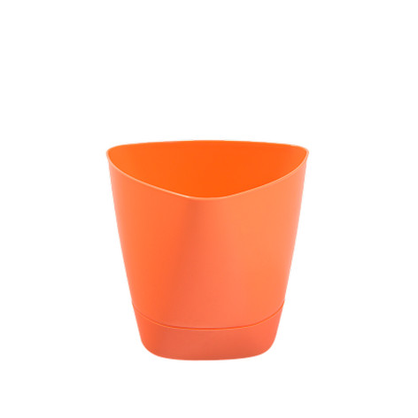 Горшок пластиковый 2 л поддон оранжевый Элеганс Радиан