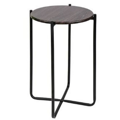 Стол МДФ журнальный 430*430*650 мм дуб шале/черный Nika