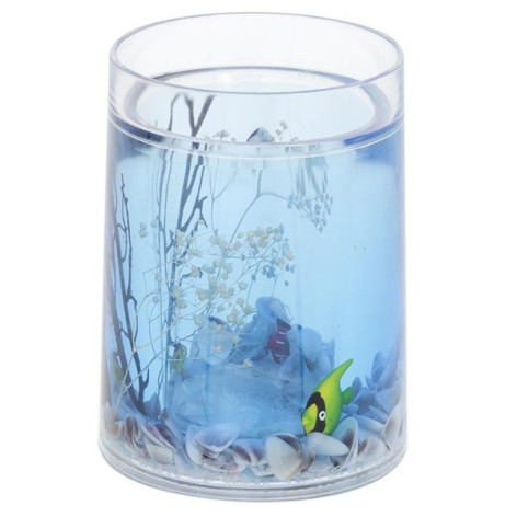 Подставка для зубных щеток A8860C Морские рыбки синий