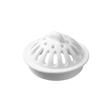 Ситечко-пробка белая для ванн, раковин Д внутр. 40мм, Д внеш. 50мм (ТЭП)