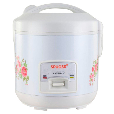 Рисоварка электрическая  4 л 700 Вт многофункциональная Розы на белом Baizheng