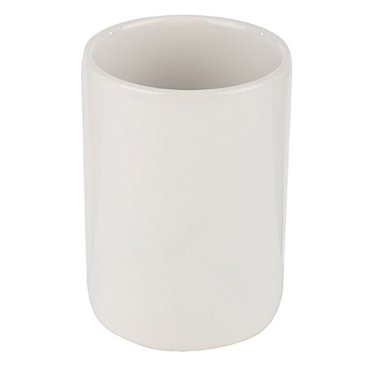 Стакан керамический для ванной комнаты 7*7*10,5 см Классика Рыжий кот