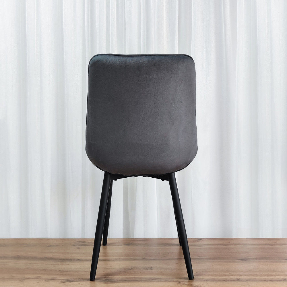 Стул металлический Baizheng 88×40×50 см, текстиль, серый, до 150 кг