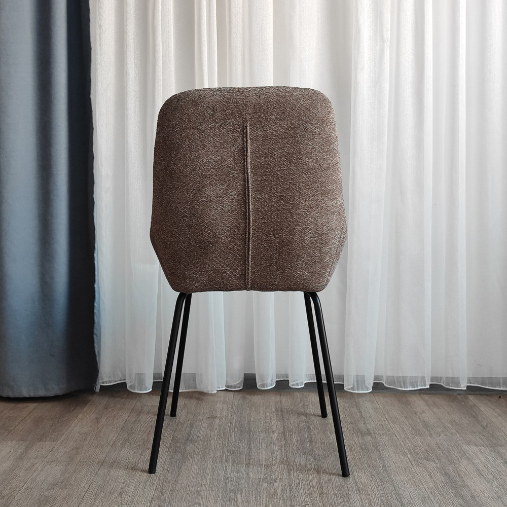 Стул металлический Baizheng BZ-6118K 57×64×86 см, коричневый, износостойкий текстиль, до 150 кг