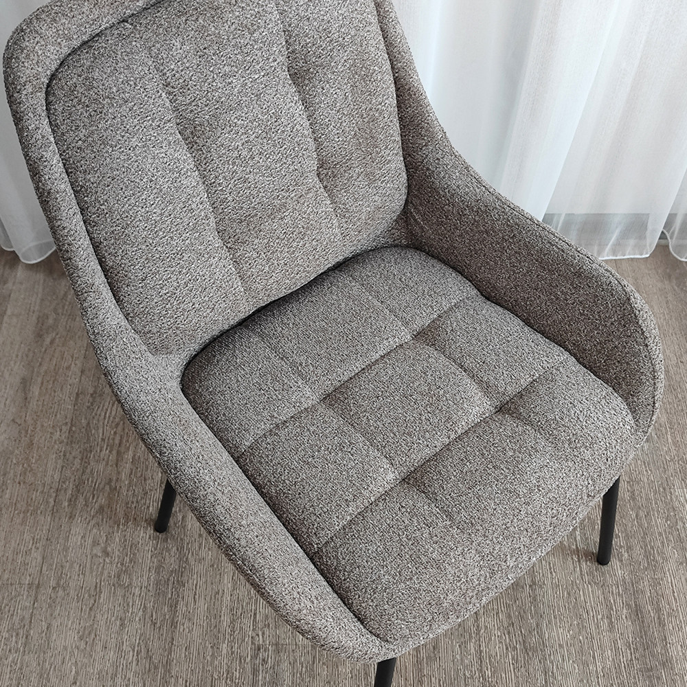 Стул металлический Baizheng BZ-6118K 57×64×86 см, коричневый, износостойкий текстиль, до 150 кг