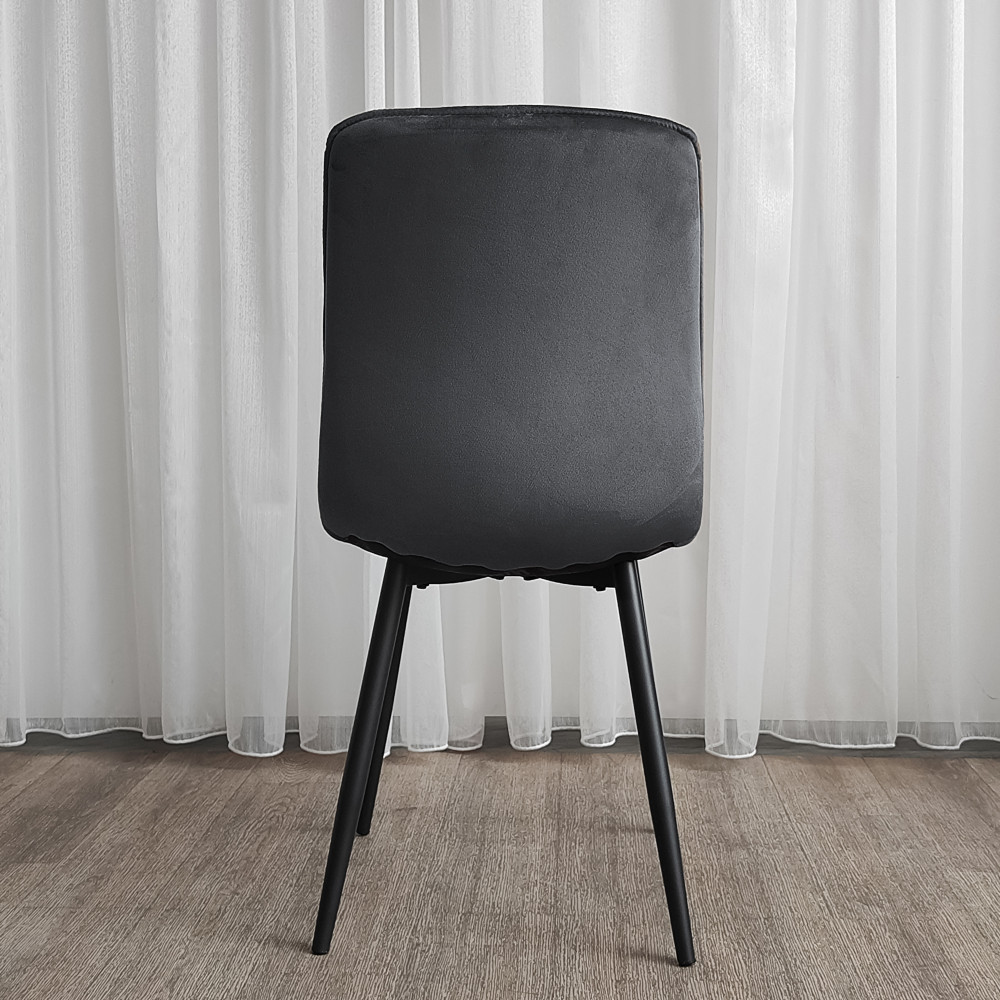 Стул металлический Baizheng 88×40×50 см, текстиль, темно-серый, до 150 кг, 2 вариант