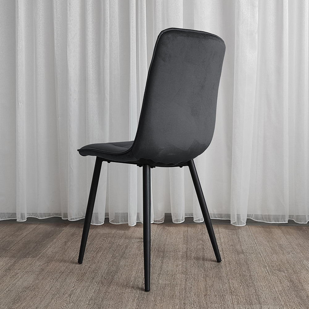 Стул металлический Baizheng 88×40×50 см, текстиль, темно-серый, до 150 кг, 2 вариант