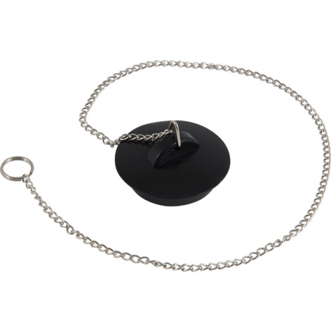 Пробка пластмассовая для ванной 40 мм с цепочкой Эконом Рыжий Кот