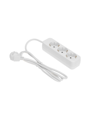 Удлинитель 3 гнезда 1,5м 3х10мм² с/з белый REXANT Удлинитель 3 гнезда 1,5м 3х10мм² с/з белый REXANT