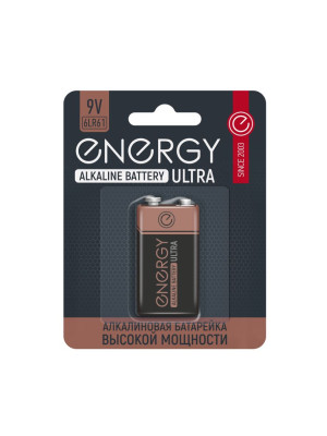 Крона алкалиновая 6LR61/1B 9V 1 шт Ultra Energy