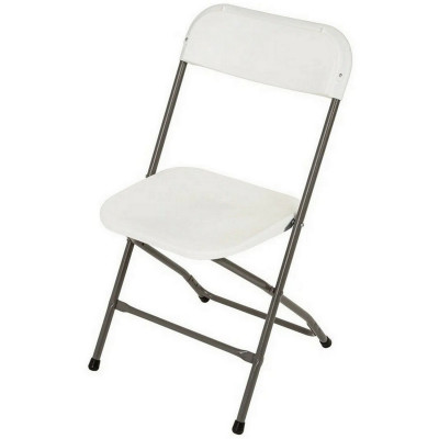 Стул со спинкой туристический складной 44*44*80 см до 120 кг белый Baizheng
