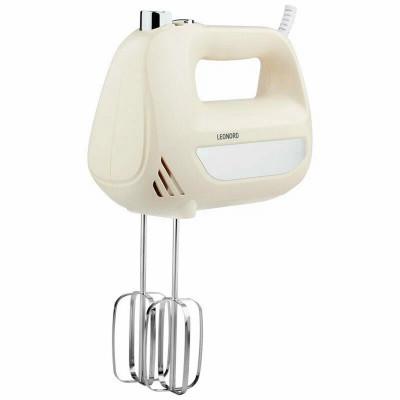 Миксер пластик 500 Вт 6 скоростей 4 насадки бежевый LE-1739 Leonord