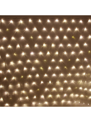 Гирлянда светодиодная 2*1,5 м 192 led 220 В сетка теплый белый Мерцание Серпантин