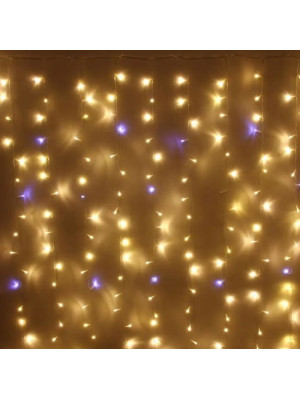 Гирлянда светодиодная 2*1,5 м 320 led 220 В занавес белый Мерцание Серпантин