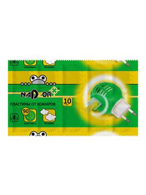 Пластины от комаров без запаха 10шт Nadzor ITM003P /250/ Пластины от комаров без запаха 10шт Nadzor ITM003P /250/