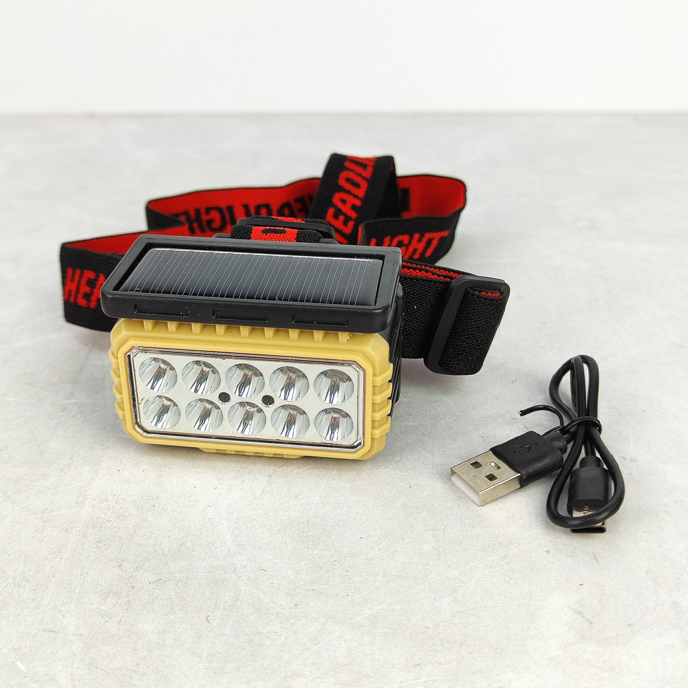 Фонарь налобный 5*6*6 см 10 led 60 Вт 4 режима LY-806 Baizheng