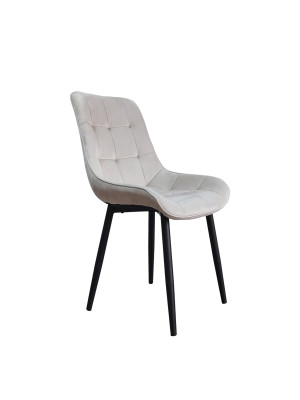 Стул металлический Baizheng 88×40×50 см, текстиль, бежевый, до 150 кг Стул металлический Baizheng 88×40×50 см, текстиль, бежевый, до 150 кг