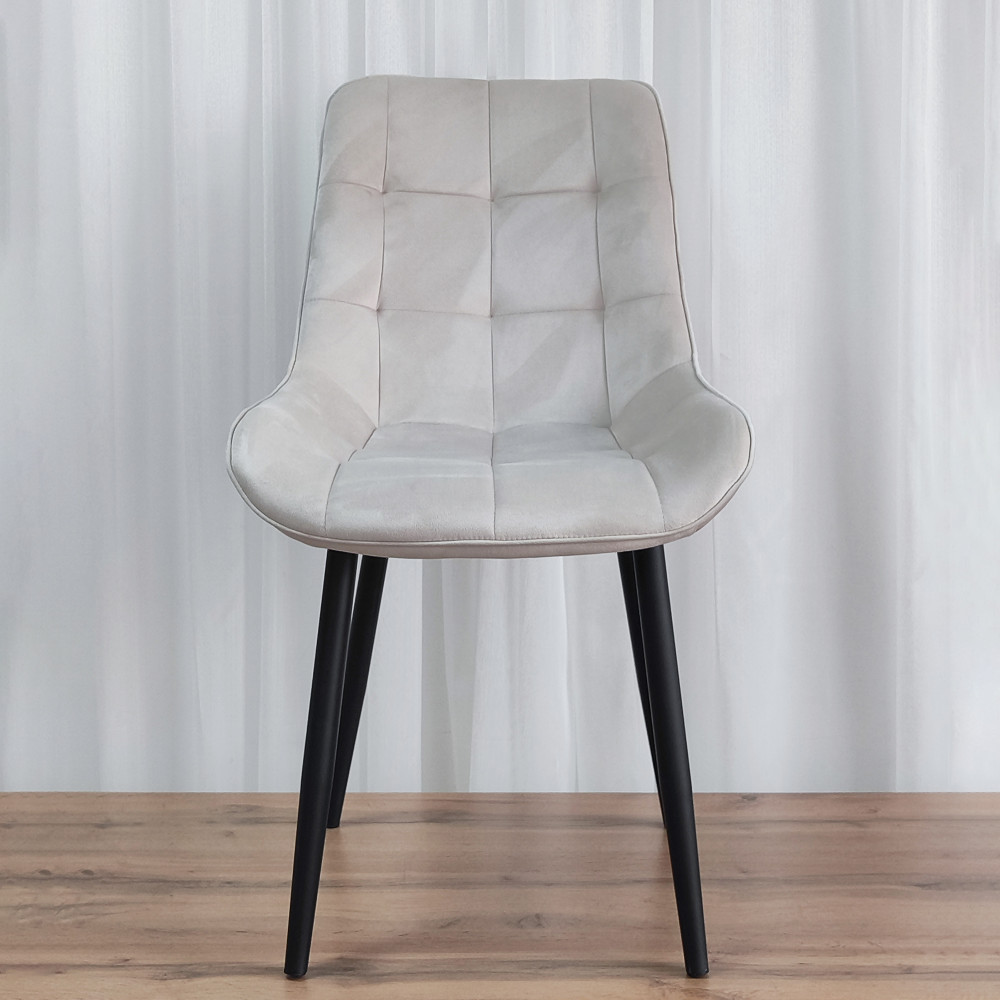 Стул металлический Baizheng 88×40×50 см, текстиль, бежевый, до 150 кг