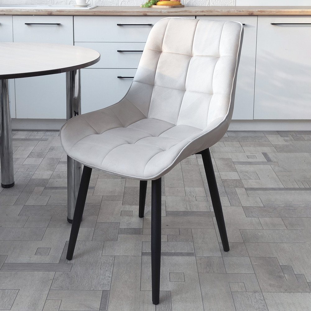 Стул металлический Baizheng 88×40×50 см, текстиль, бежевый, до 150 кг