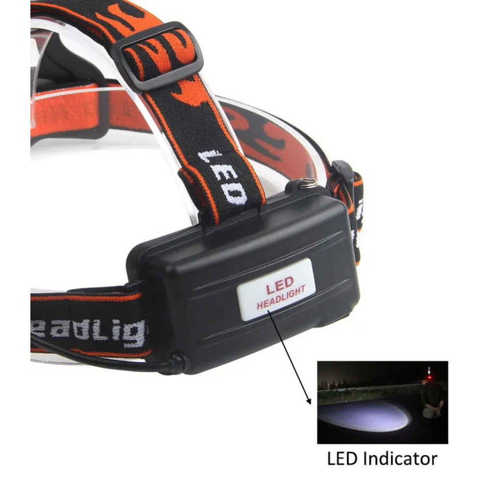 Фонарь налобный  6*140*10 см 1 led аккумуляторная батарея Baizheng