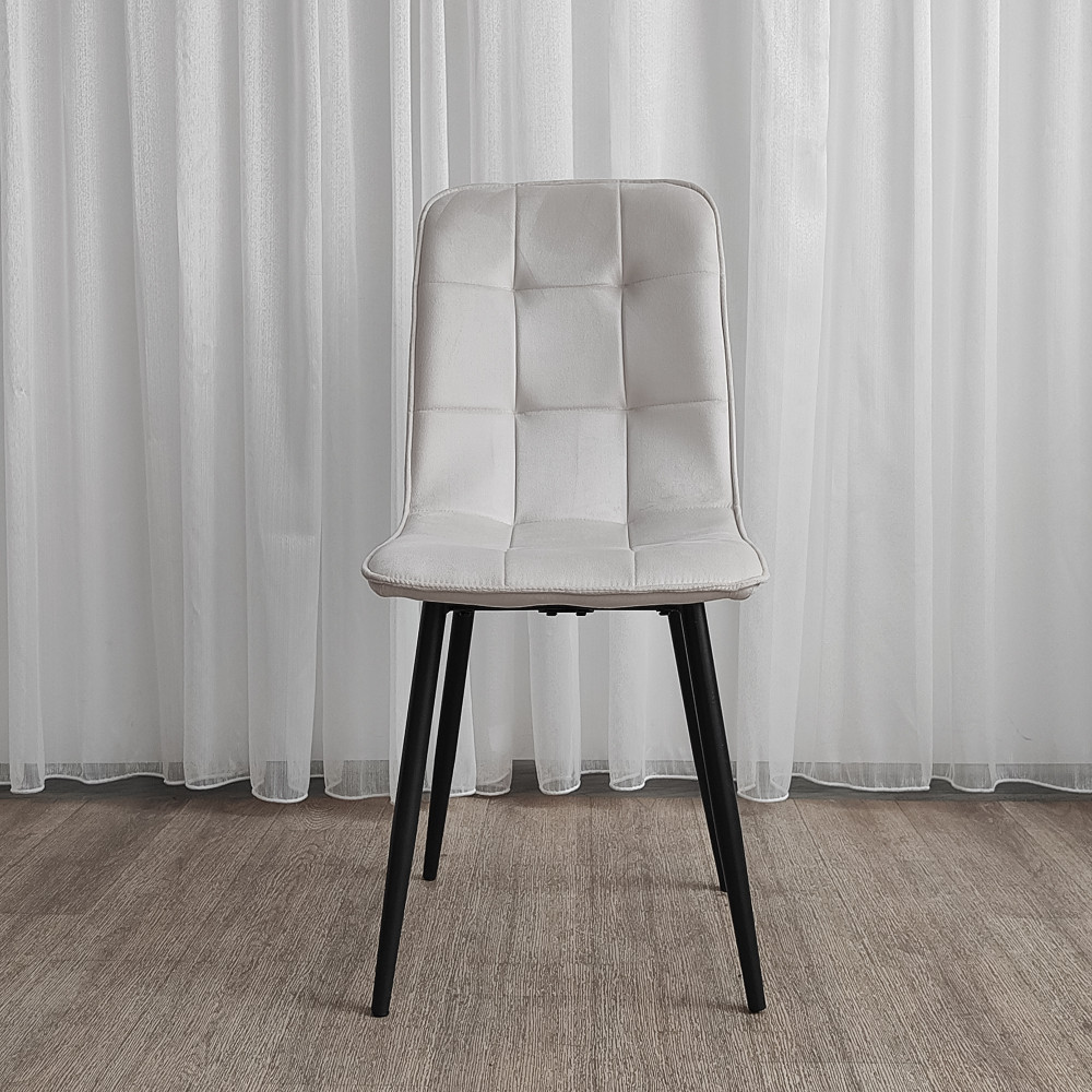 Стул металлический Baizheng 88×40×50 см, текстиль, бежевый, до 150 кг