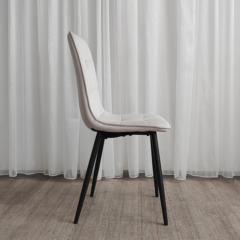 Стул металлический Baizheng 88×40×50 см, текстиль, бежевый, до 150 кг